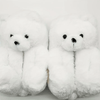 HomeBound Essentials White / 7 Women's Teddy Bear Plush House Night Slippers