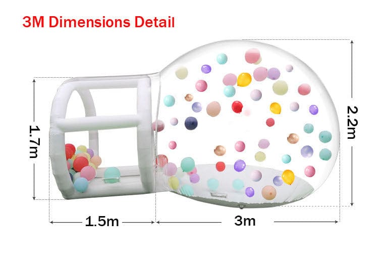 HomeBound Essentials WonderBubbles  - Outdoor Inflatable Enchanted Bubble House