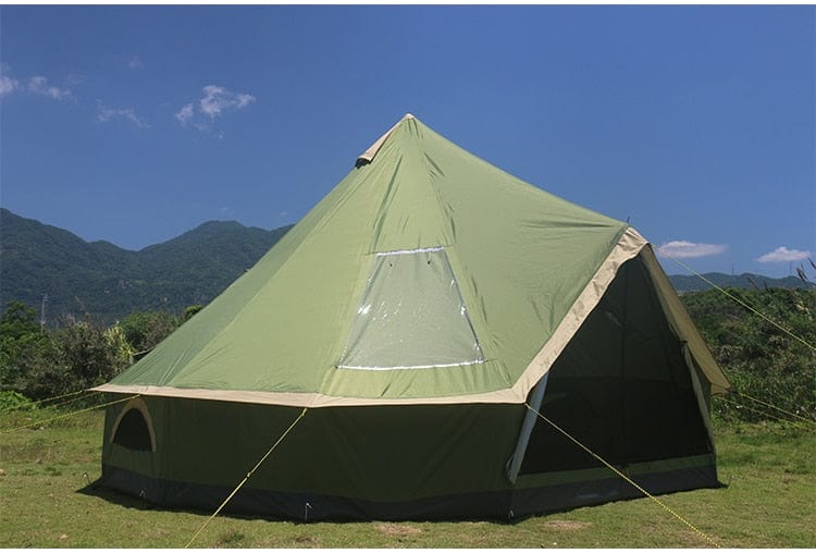 HomeBound Essentials Green WonderLust Palace - Luxury Mongolian Yurt Family Tent