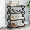 HomeBound Essentials black color X-Tidy: Multi-functional Space-Saving Shoe Rack Cabinet