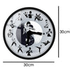 HomeBound Essentials Yin Yang Bruce Lee Kung Fu Wall Clock