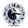 HomeBound Essentials No Frame Yin Yang Bruce Lee Kung Fu Wall Clock