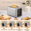 HomeBound Essentials WHITE / EU / CHINA ZCWA Electric 850W Intelligent Touch Screen Toaster