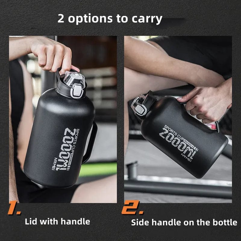 HydraJug Pro: Stainless Steel Water Bottle with Handle and Straw - Homebound Essentials