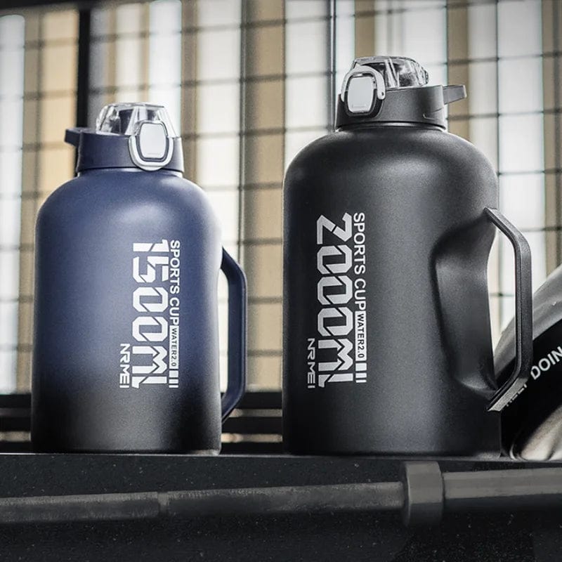 HydraJug Pro: Stainless Steel Water Bottle with Handle and Straw - Homebound Essentials