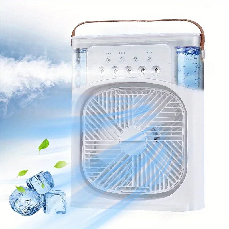 HydroBreeze Portable Air Conditioner Fan: Household Small Air Cooler with Humidifier - Homebound Essentials