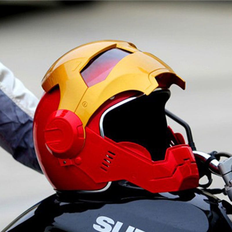 IronHero: Limited Edition Retro Marvel Motorcycle Helmet - Homebound Essentials