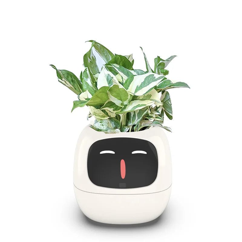 IvyBot: Smart Planter with AI, Over 49 Expressions, 7 Sensors for Effortless and Fun Plant Care - Homebound Essentials