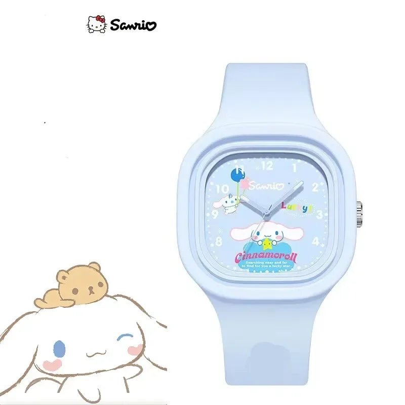 Kawaii Kuromi Cinnamoroll Hello Kitty Kids Watch – Adorable Anime - Inspired Wristwatch - Homebound Essentials