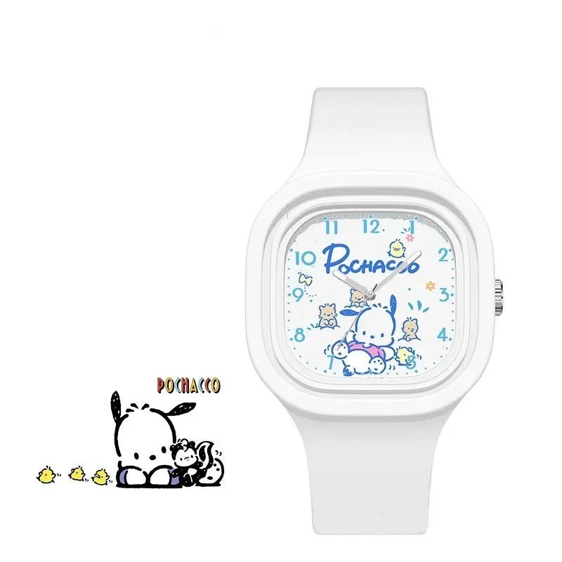 Kawaii Kuromi Cinnamoroll Hello Kitty Kids Watch – Adorable Anime - Inspired Wristwatch - Homebound Essentials