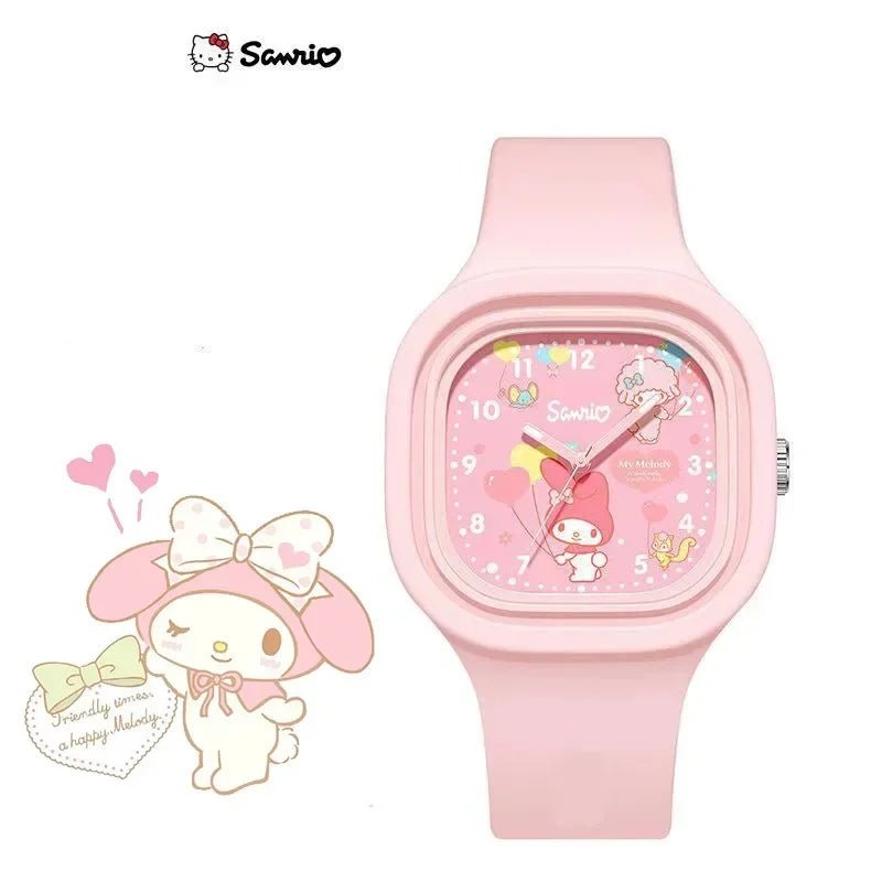 Kawaii Kuromi Cinnamoroll Hello Kitty Kids Watch – Adorable Anime - Inspired Wristwatch - Homebound Essentials