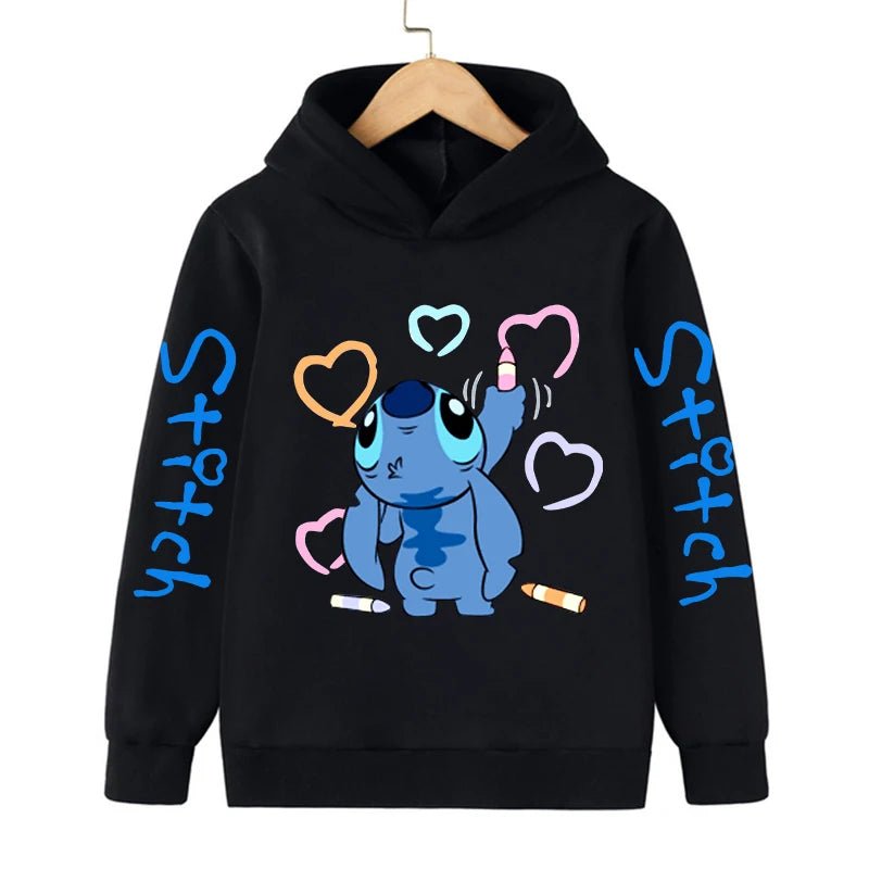 Kawaii Stitch Hoodie for Children - Homebound Essentials