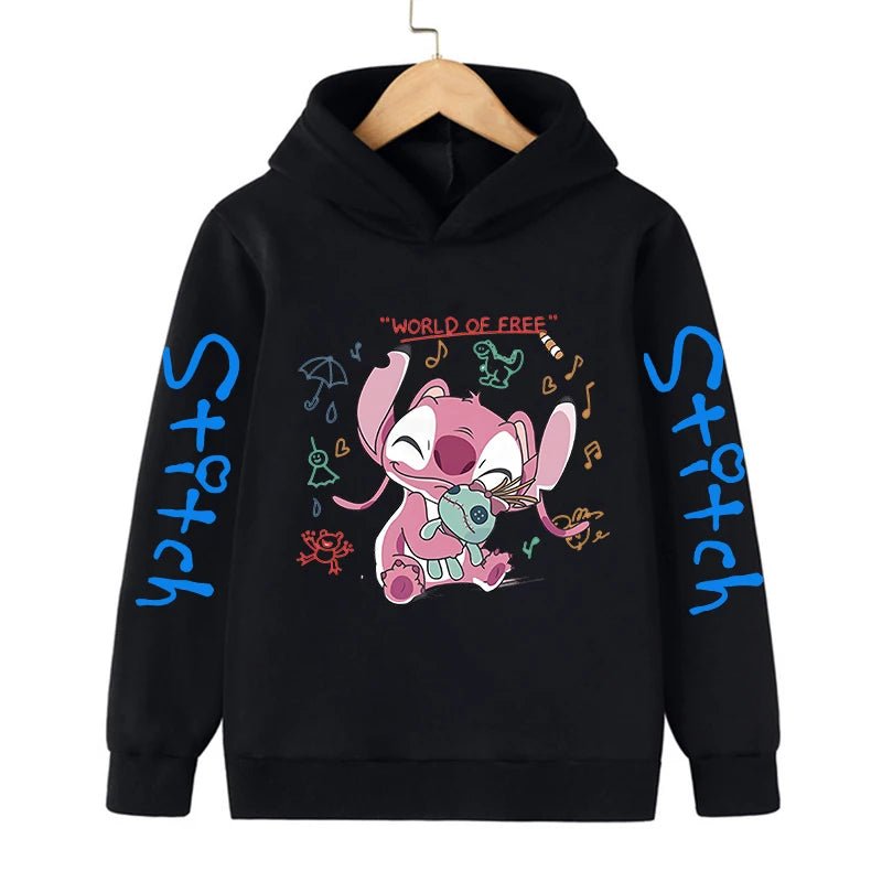 Kawaii Stitch Hoodie for Children - Homebound Essentials