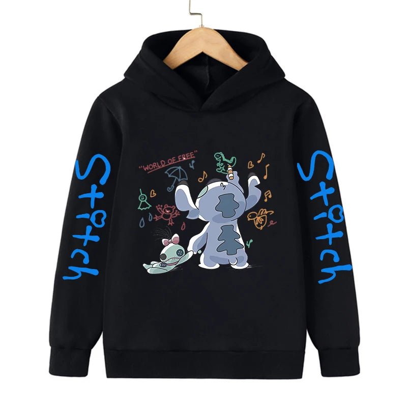 Kawaii Stitch Hoodie for Children - Homebound Essentials