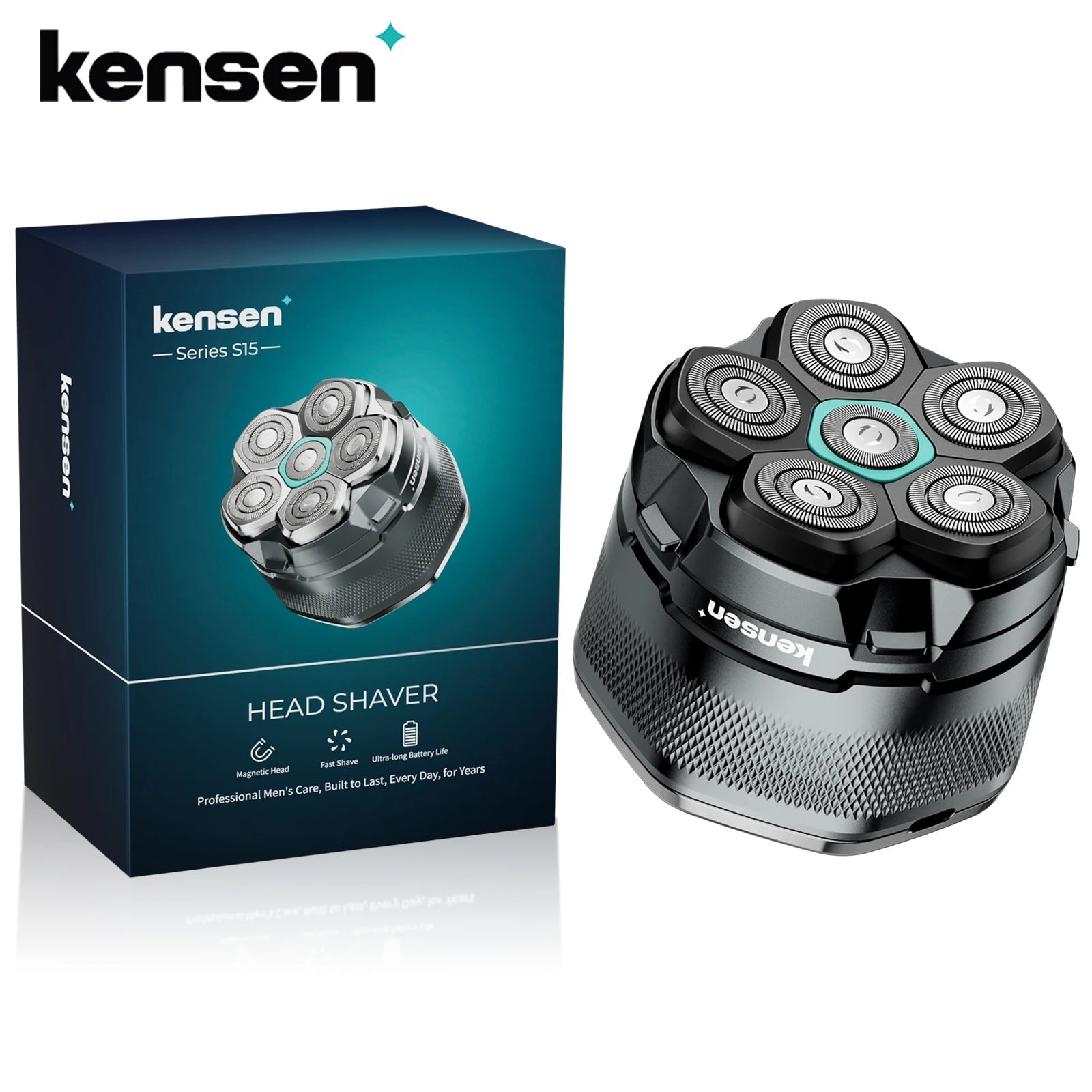 KENSEN Electric Head Shaver – 6D Magnetic Razor for Bald Men - Homebound Essentials