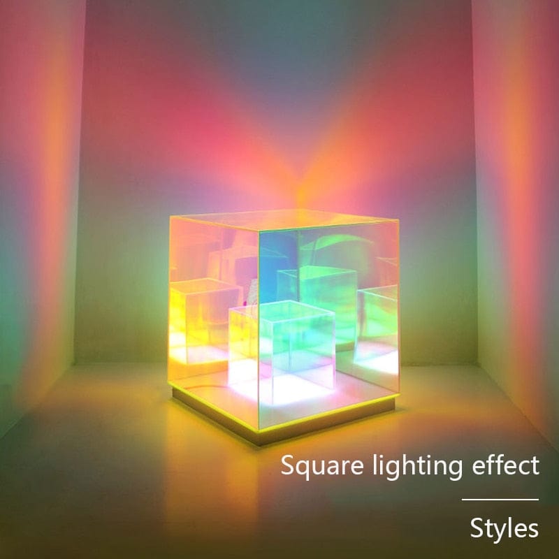 LuxeGlow 3D Ambient Cube Night Light - Illuminate Your Space with Serenity - Homebound Essentials