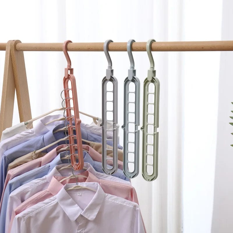 MagicSpace Hangers: Multi - port Support Hangers For Clothes, Space Saving Drying Rack, Multifunction Plastic Wardrobe Organizer - Homebound Essentials