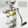 Manual Oil Press Machine - Stainless Steel Cold and Hot Press Oil Maker for Nuts & Seeds - Homebound Essentials