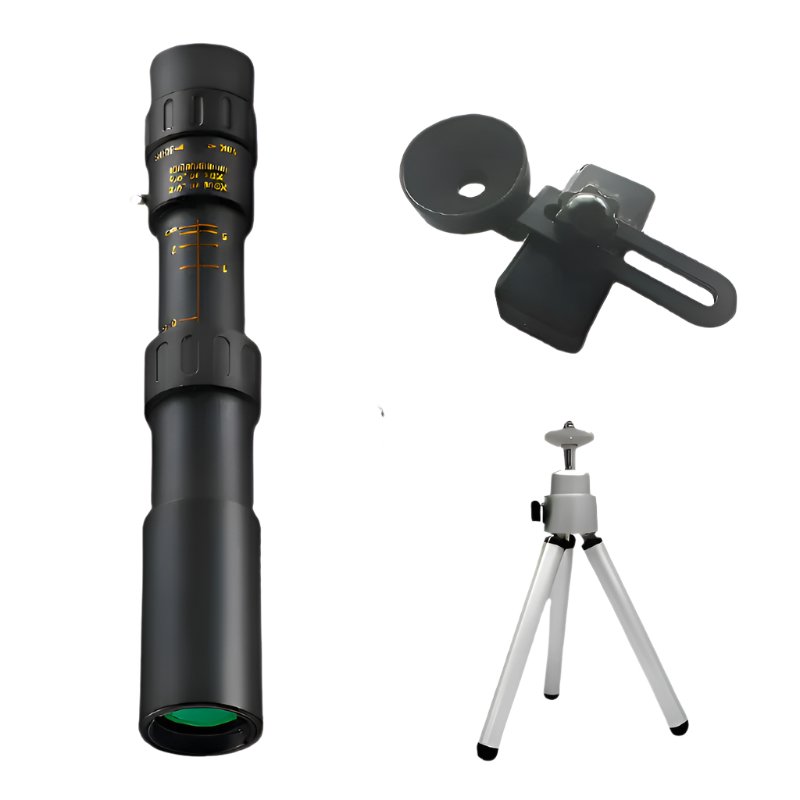 Military Metal 10 - 300X Zoom HD Powerful Binoculars - Long Range Portable Telescope for Hunting - Homebound Essentials