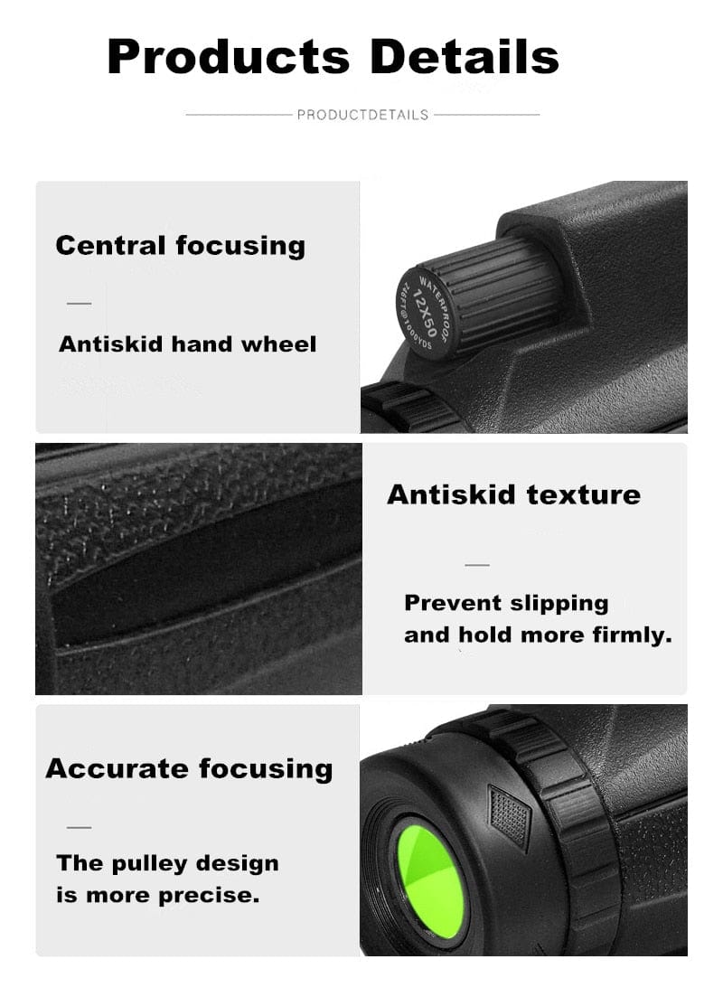 Mini 12x50 Night Vision Wifi IR Monocular Device - Homebound Essentials