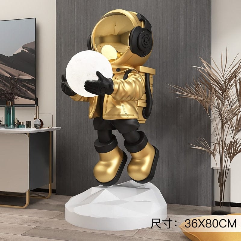 Modern Artistic Crafted Astronaut Statue Sculpture - Homebound Essentials