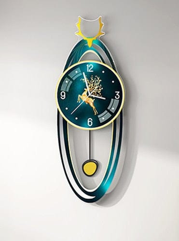 Modern Luxury Wall Clock Lamp - Homebound Essentials