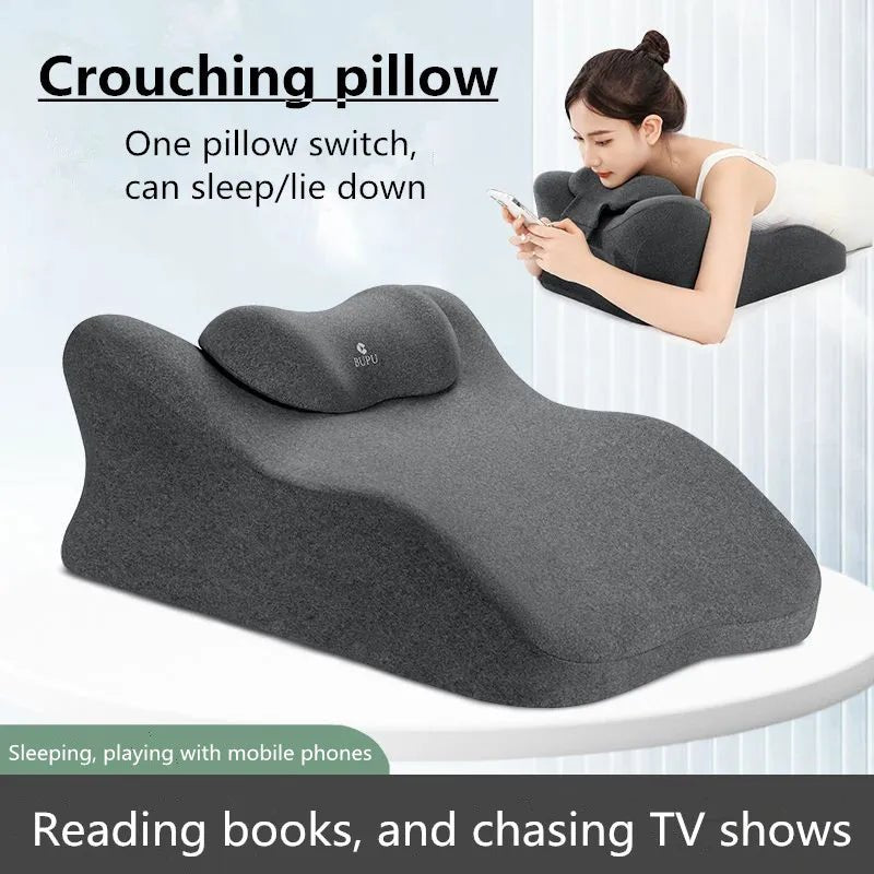 Multifunctional Prone Lying Pillow – Ultimate Comfort for Sleeping, Relaxing & Phone Use - Homebound Essentials