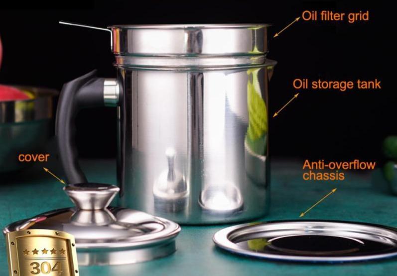 Oil Saver - Stainless Steel Oil Filter Pot - Homebound Essentials