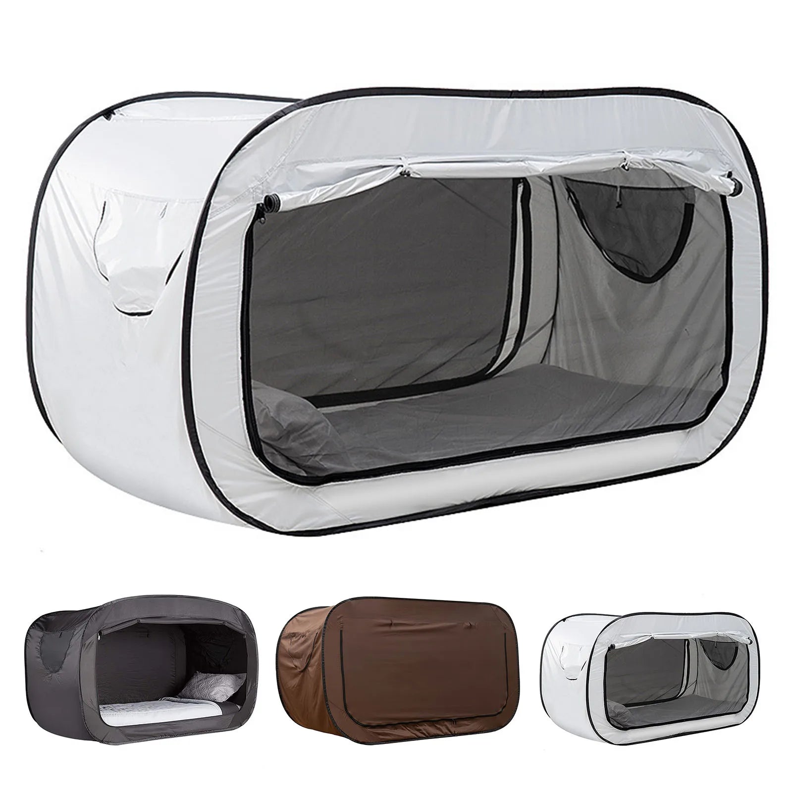 Outdoor Folding Privacy Pop Bed Tent For SIngle Person - Homebound Essentials