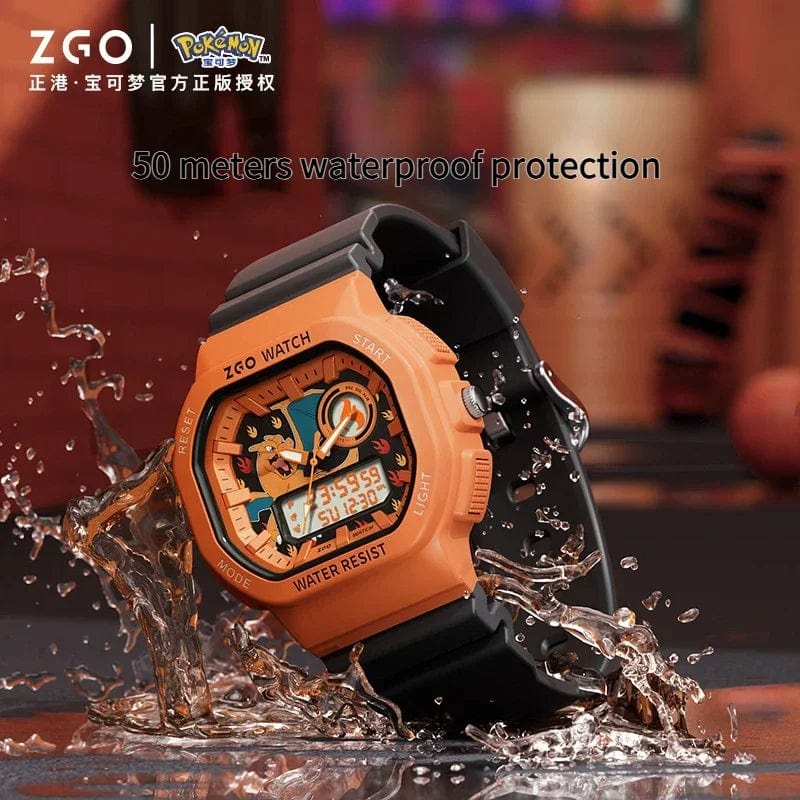 Pokemon Joint Zgo Sanrio Psyduck Charmander Waterproof Luminous Sports Electronic Watch for Boys and Girls - Homebound Essentials