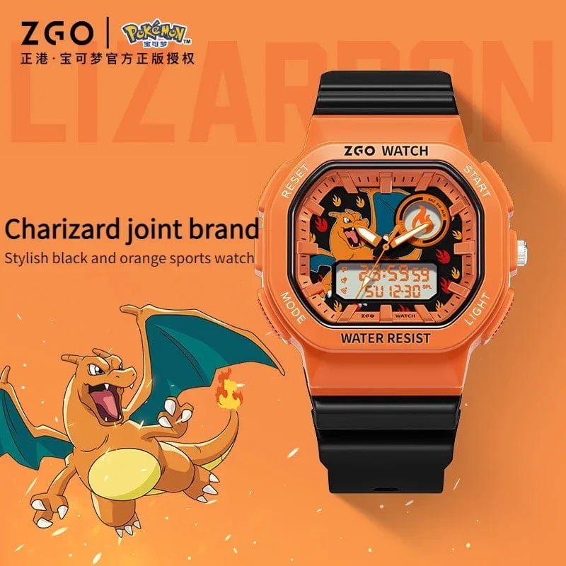 Pokemon Joint Zgo Sanrio Psyduck Charmander Waterproof Luminous Sports Electronic Watch for Boys and Girls - Homebound Essentials