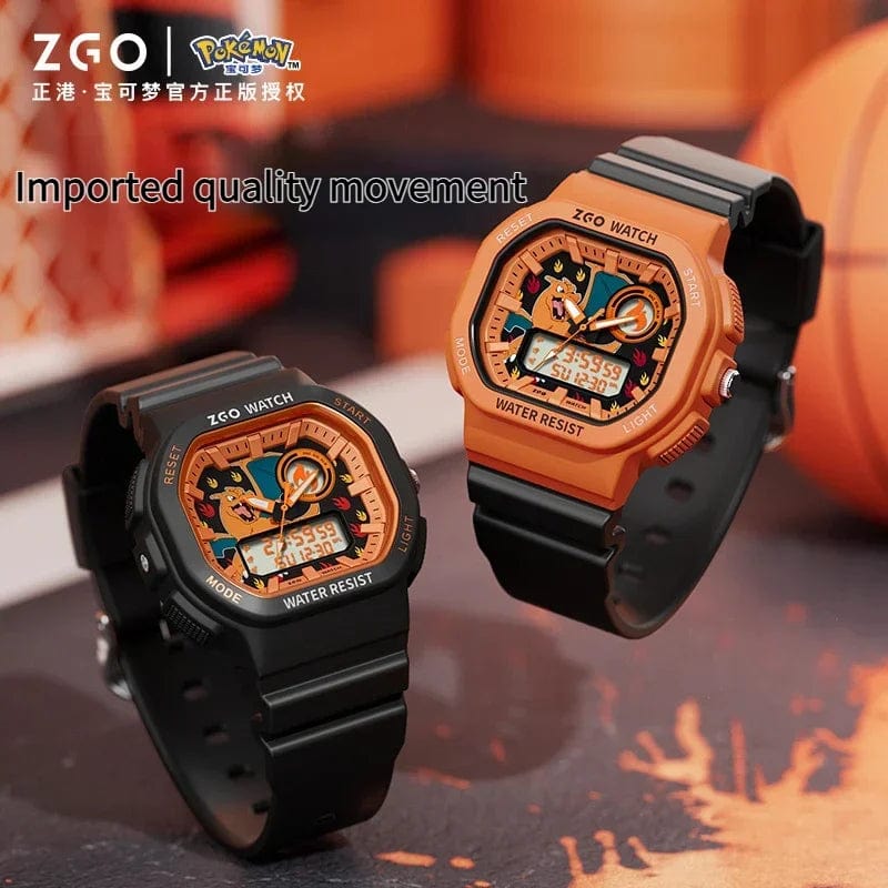 Pokemon Joint Zgo Sanrio Psyduck Charmander Waterproof Luminous Sports Electronic Watch for Boys and Girls - Homebound Essentials