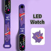 Pokemon Strap LED Electronic Watch – Colorful Pikachu Digital Bracelet for Kids - Homebound Essentials