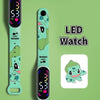 Pokemon Strap LED Electronic Watch – Colorful Pikachu Digital Bracelet for Kids - Homebound Essentials