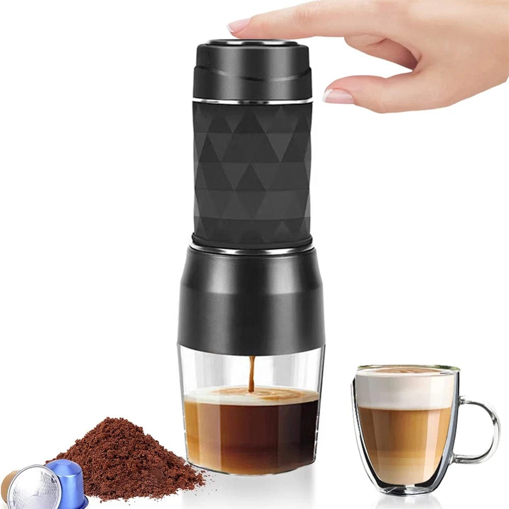 Portable Espresso Coffee Maker - Hand Press Brewer for Capsule & Ground Coffee - Homebound Essentials