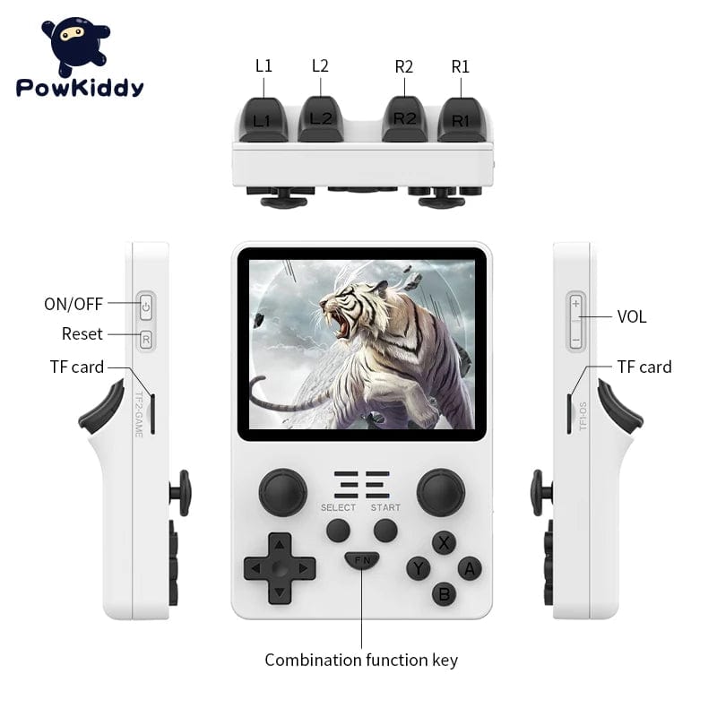 POWKIDDY Tiger Handheld Retro Gameboy Mini Console - Homebound Essentials