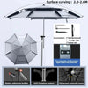 ProFish Umbrella: Adjustable Big Umbrella with Double Thickened Layer - Homebound Essentials