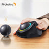 ProtoArc EM03: Wireless Bluetooth Trackball Mouse, Rechargeable Ergonomic RGB Backlit Rollerball Mouse - Homebound Essentials