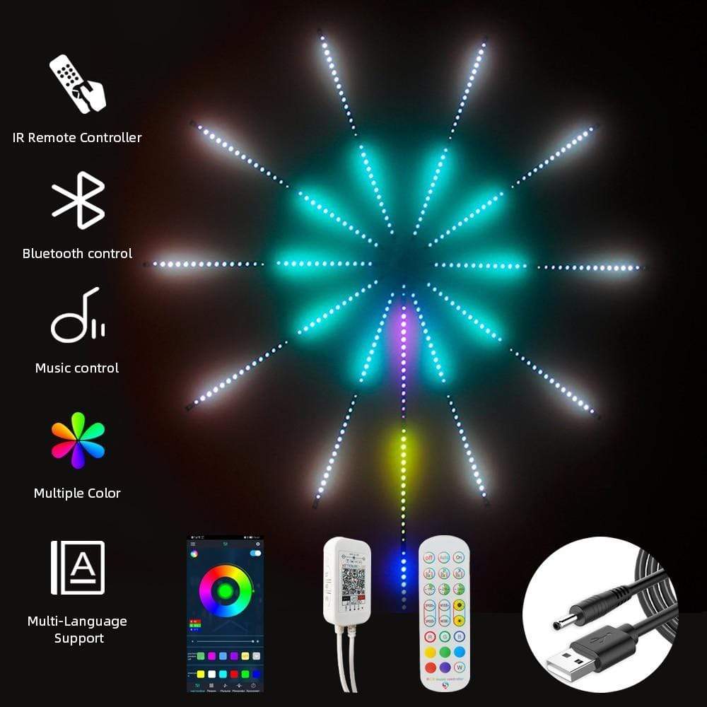 PyroSpark - Fireworks Led Strip Light With Music Control - Homebound Essentials