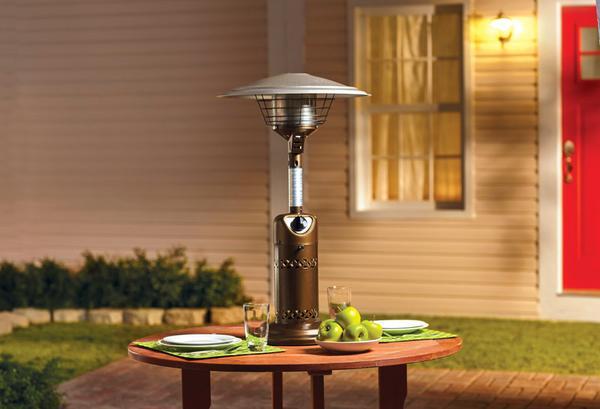 RadiantCopper Patio Gem: Stylish Tabletop Propane Heater - Homebound Essentials