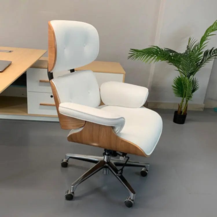 RegalComfort Modern Office Chair: Modern Luxury Office Chair | Comfortable Rotating Boss Chair with Designer Leather - Homebound Essentials