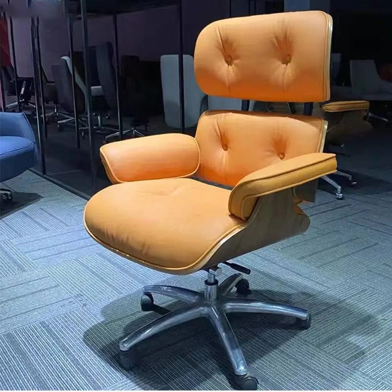 RegalComfort Modern Office Chair: Modern Luxury Office Chair | Comfortable Rotating Boss Chair with Designer Leather - Homebound Essentials