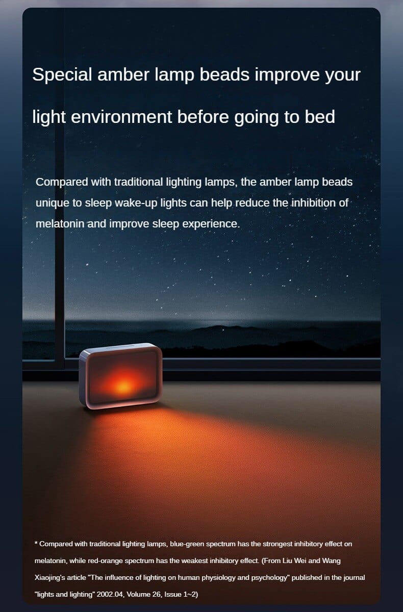 RelaxGlow: Bedside Relaxation White Noise LED Screen with Dynamic Sunset Simulation - Homebound Essentials