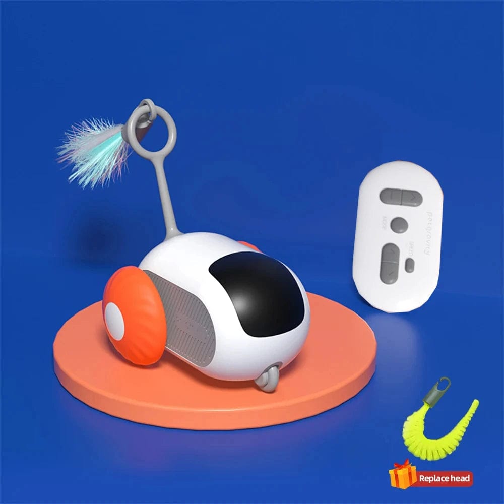 Remote Controlled Cat Toy Car - Automatic Moving Toy for Interactive Playing and Kitten Training - Homebound Essentials