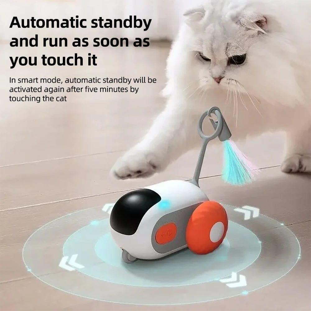 Remote Controlled Cat Toy Car - Automatic Moving Toy for Interactive Playing and Kitten Training - Homebound Essentials