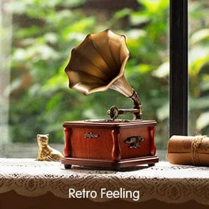 RetroSound Mini Bluetooth Speaker - Vintage Style Portable Wireless Music Player - Homebound Essentials