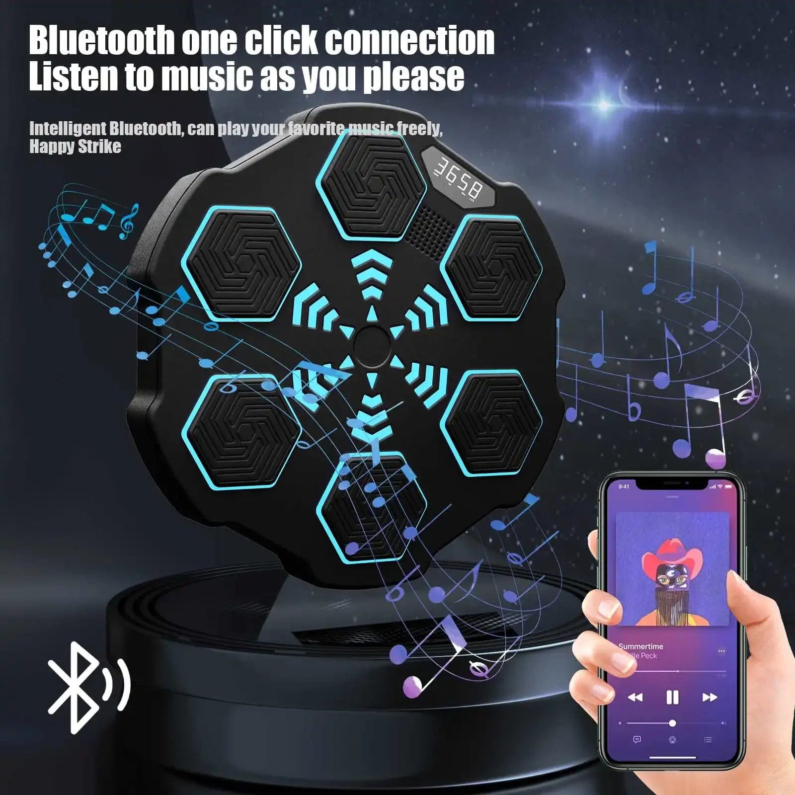 RhythmStrike: Smart Sensor Interactive Boxing Machine w/ Gloves - Homebound Essentials