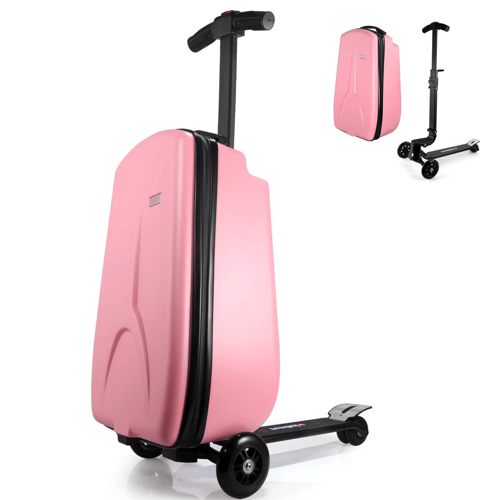 Scooter Suitcase - Rolling Luggage with Built - in Skateboard | Portable Travel Bag with Wheels for Convenient Airport Travel - Homebound Essentials