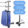 Scooter Suitcase - Rolling Luggage with Built - in Skateboard | Portable Travel Bag with Wheels for Convenient Airport Travel - Homebound Essentials