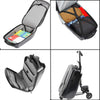 Scooter Suitcase - Rolling Luggage with Built - in Skateboard | Portable Travel Bag with Wheels for Convenient Airport Travel - Homebound Essentials